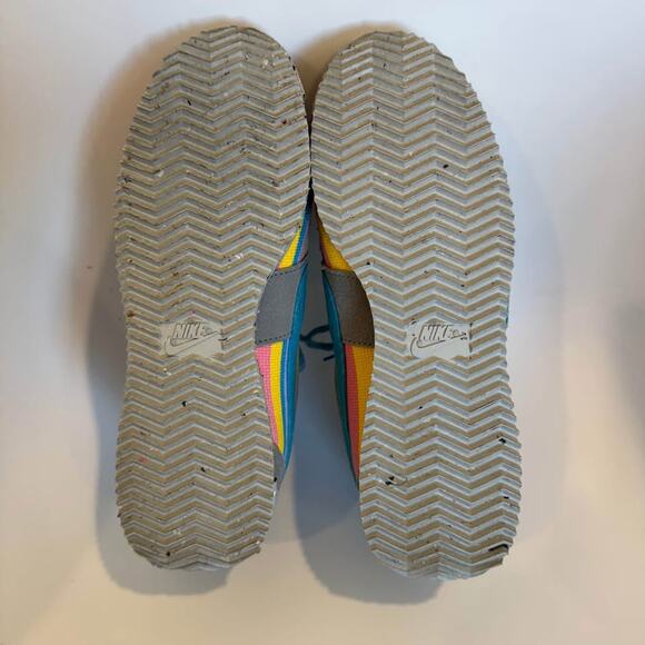 Nike x Union LA Cortez Light Smoke Grey / Blue Fury / Lemon Frost Mens Size 6.5 - Picture 8 of 9